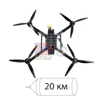 БпЛА FPV DeVisu Optic 13'' з комплектом керування на оптоволокні 20000 м 1-4132 фото