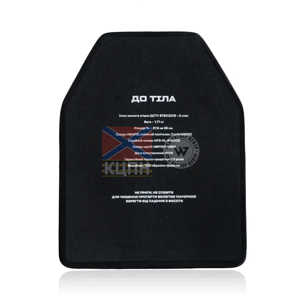 Анатомічні поліетиленові бронеплити 3 класу захисту 9-1879 фото