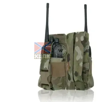 Жорсткий посилений тактичний підсумок під рацію Militex GU Single Mag Pouch Cordura original USA Multicam 9-3232 фото