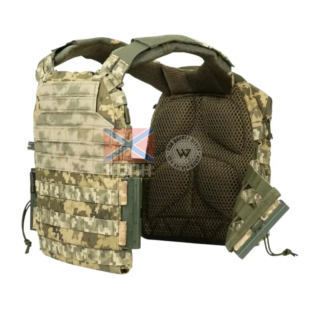 Плитоноска М3 Pro (Піксель) з системою швидкого скидання Plate carrier Балістика 9-2171 фото