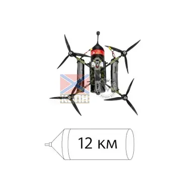 БпЛА Колібрі 10-О (денна камера, оптоволоконний кабель 12 км) 1-2721 фото