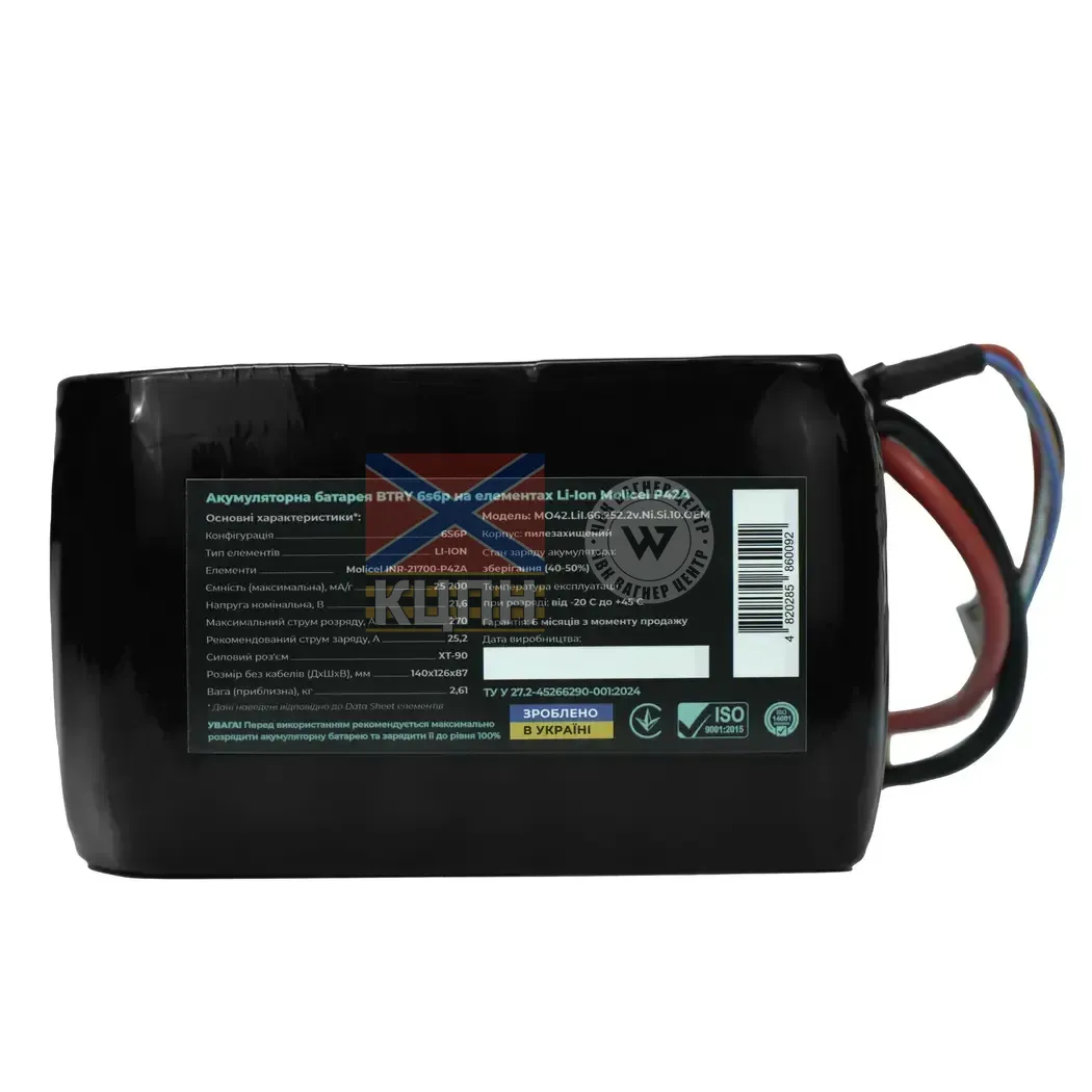BTRY 25200 6s6p Molicel 6-1241 фото