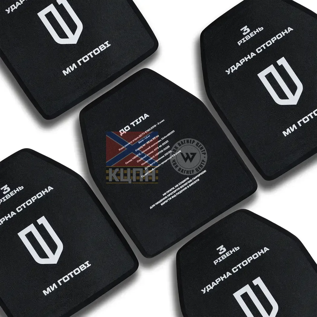 Анатомічні поліетиленові бронеплити 3 класу захисту  9-1944 фото