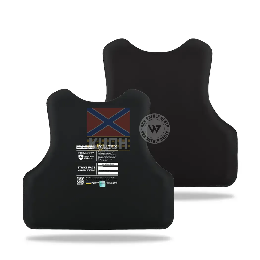 Балістичний пакет Militex для бронежилета 56,1*43,5 / 37,7*39 (спина/груди) L (2 клас захисту) 9-3279 фото