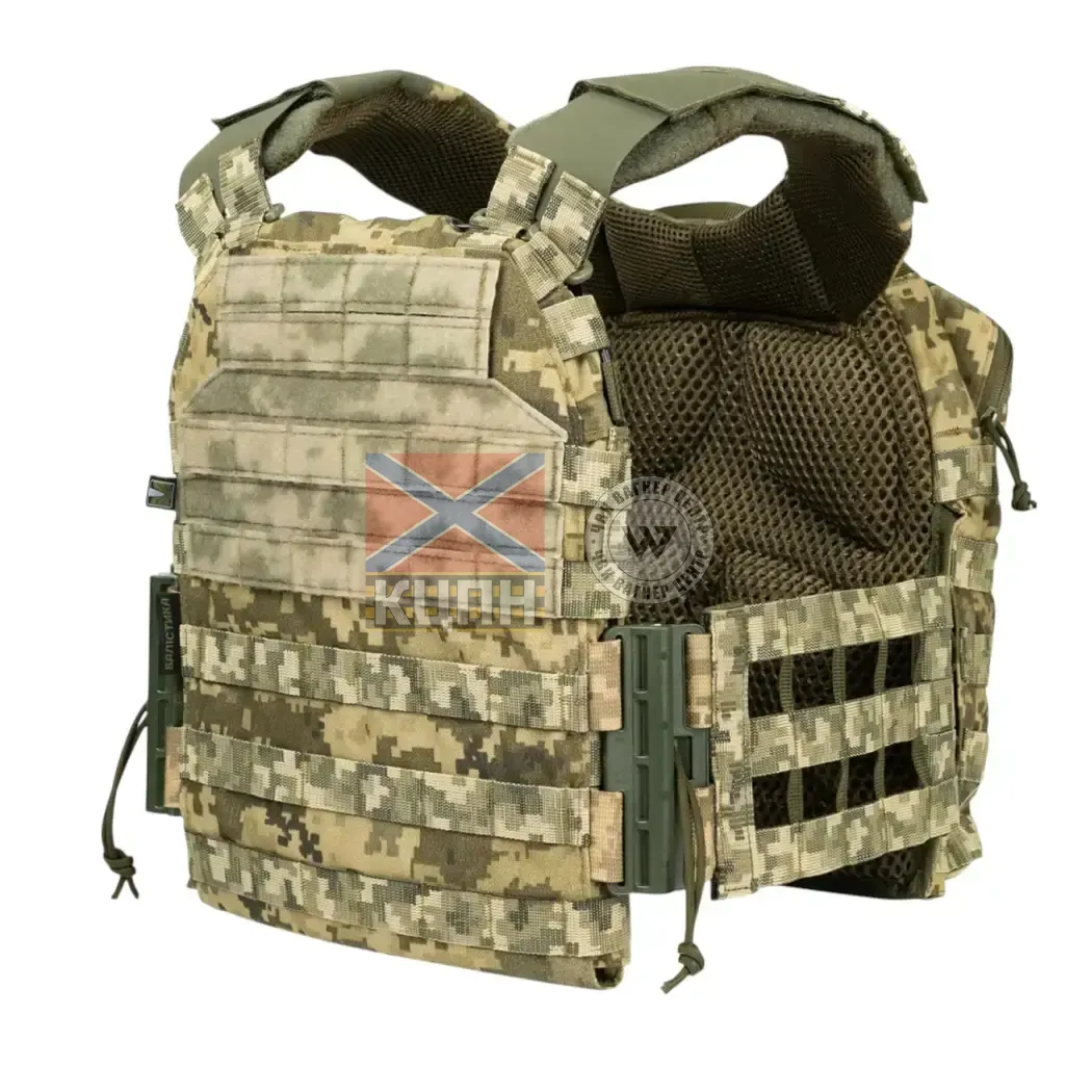 Плитоноска М3 Pro (Піксель) з системою швидкого скидання Plate carrier Балістика 9-2171 фото