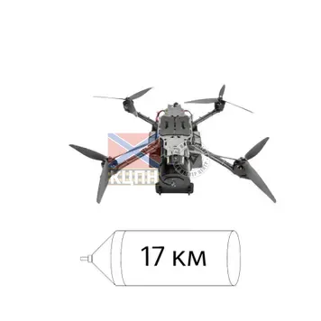 БпЛА Колібрі 13-О (денна камера, оптоволоконний кабель 17 км) 1-2975 фото