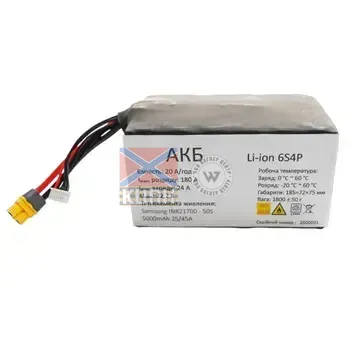 Акумуляторна батарея 6S4P (20000 мАh, Samsung 50) 6-3636 фото