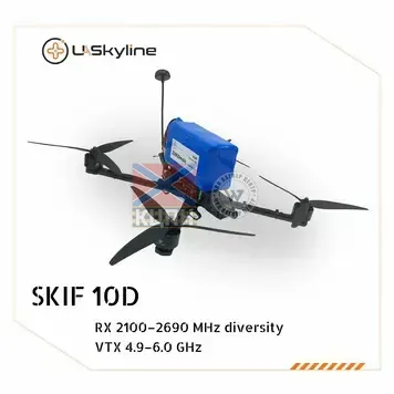 БпЛА SKIF-10D, (Управління: diversity 360–560 MHz, Відеоканали: 1.2-1.3 GHz, АКБ 20000mAh) 1-3926 фото