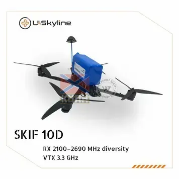 БпЛА SKIF-10D, (Управління: diversity 2100–2690 MHz, Відеоканали: 3.3 GHz, АКБ 20000mAh) 1-3919 фото