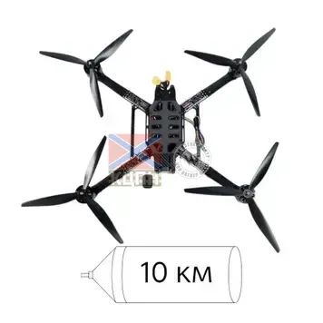 БпЛА FPV DeVisu Optic 13'' з тепловізійною камерою та комплектом керування на оптоволокні 10000 м 1-4138 фото