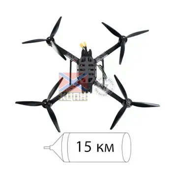БпЛА FPV DeVisu Optic 13'' з комплектом керування на оптоволокні 15000 м 1-4133 фото