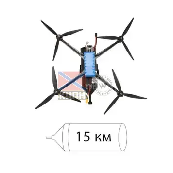 БпЛА «U15.1T» з тепловізійною камерою Thermal 640 та системою оптоволоконого зв'язку 15 км 1-3866 фото
