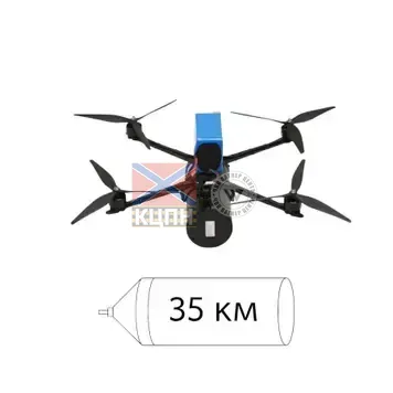 БпЛА «U15.1T» з системою оптоволоконого зв'язку 35 км 1-3854 фото