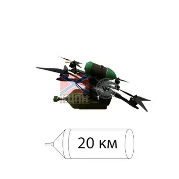 FPV дрон 13" з оптоволокном «ASTRALEXPRESS» 20км з АКБ-2шт (без БЧ) 1-3287 фото