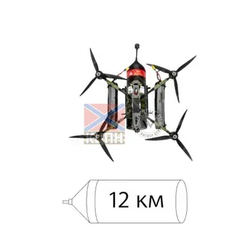 БпЛА Колібрі 10-О (денна камера, оптоволоконний кабель 12 км) 1-2721 фото