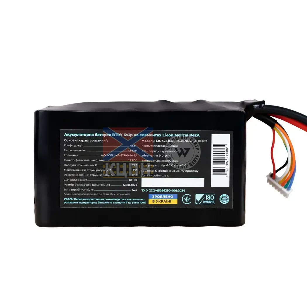 BTRY 12600 6s3p Molicel  6-1160 фото