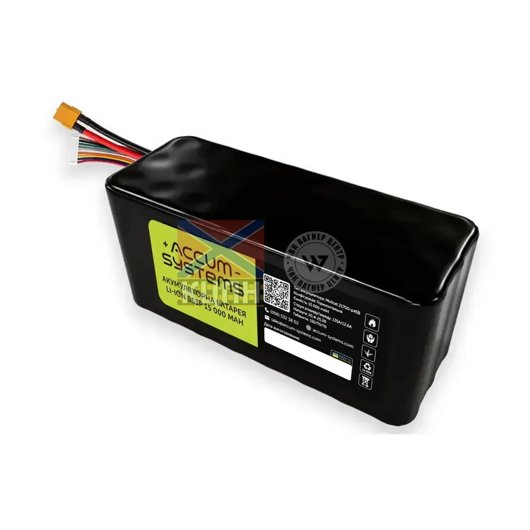 Акумуляторна батарея 8s3p 21700 15000 мah 6-2405 фото