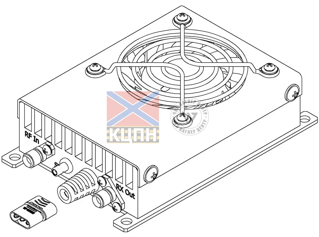 Двухрежимний підсилювач (прийом-передача) TLSU-15-F4, 370-510 МГц,  15 Вт. 6-3783 фото