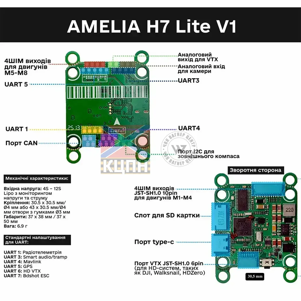 Контролер польоту Amelia FC H7-Lite 6-2164 фото